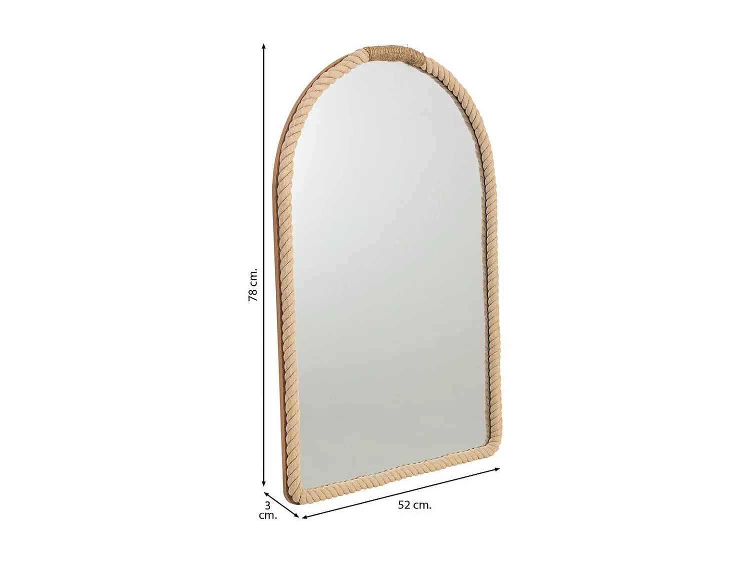 Espelho de madeira 52x3x78