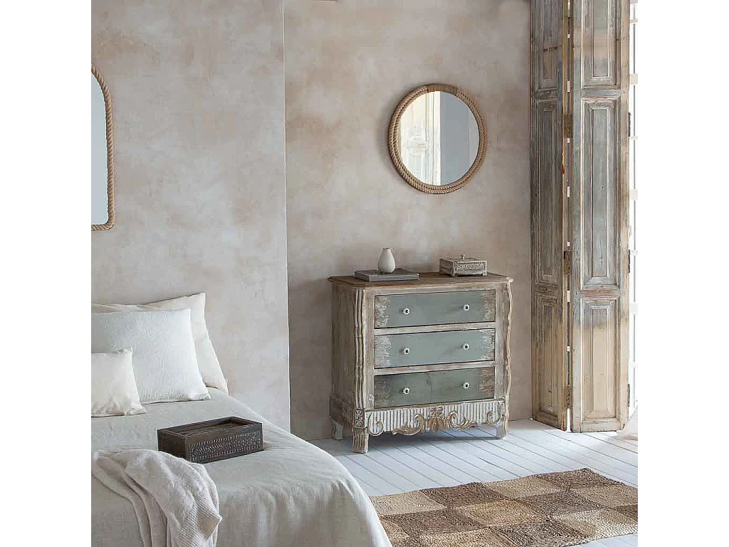 Espelho de madeira 60x3x60