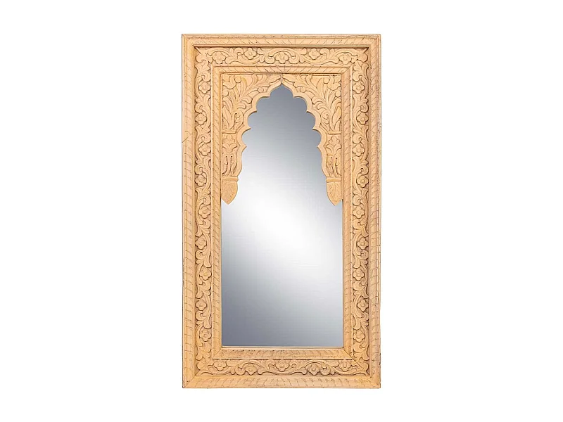 Miroir en bois jaune 60x6x106