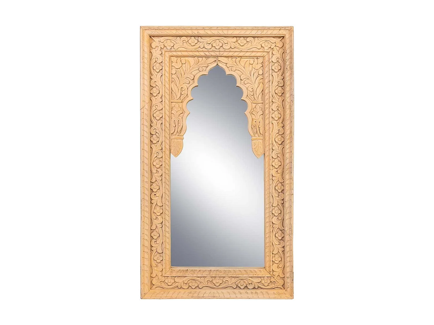 Gelber Holzspiegel 60x6x106