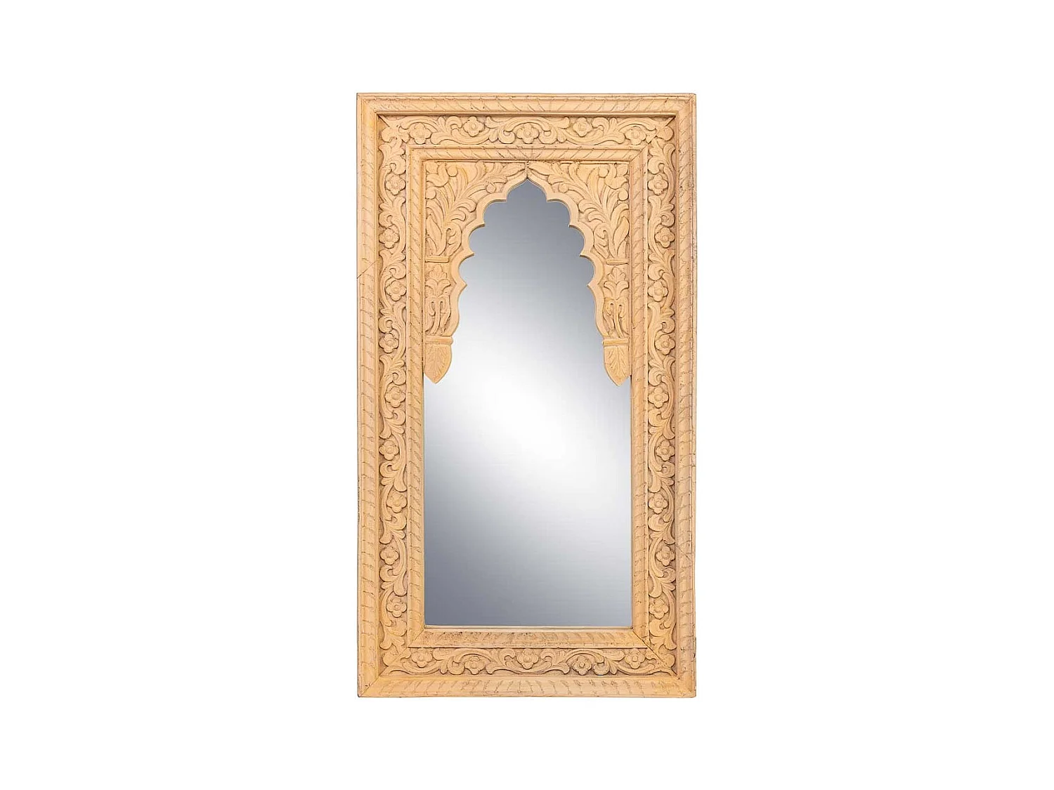 Miroir en bois jaune 60x6x106