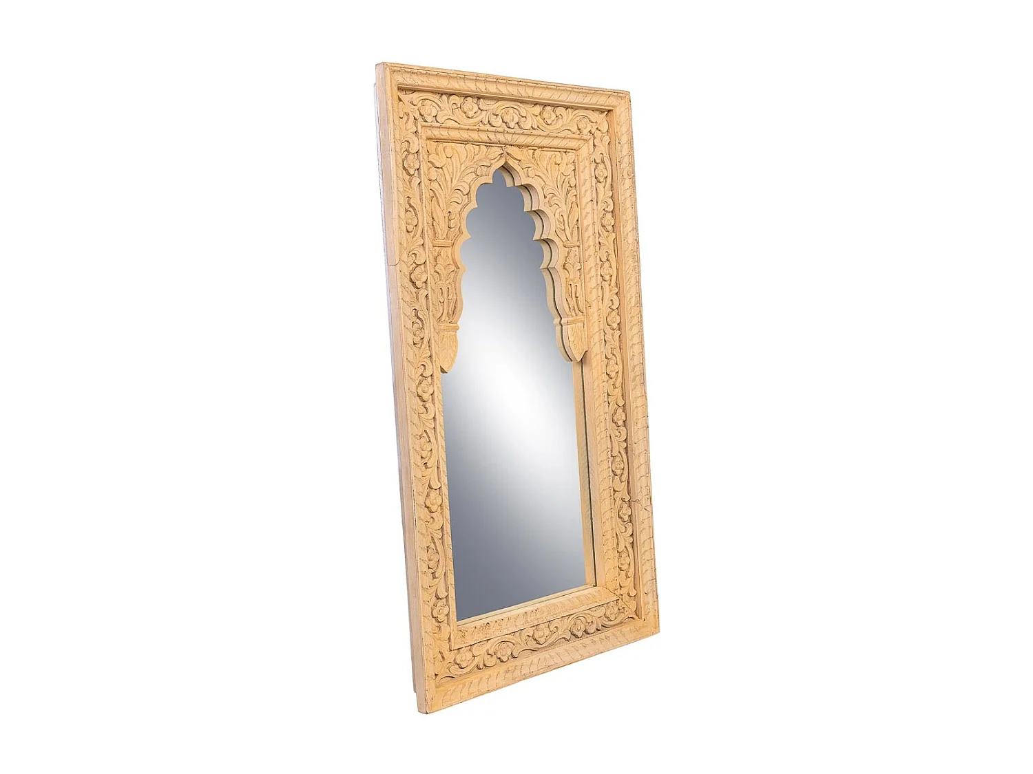 Gelber Holzspiegel 60x6x106