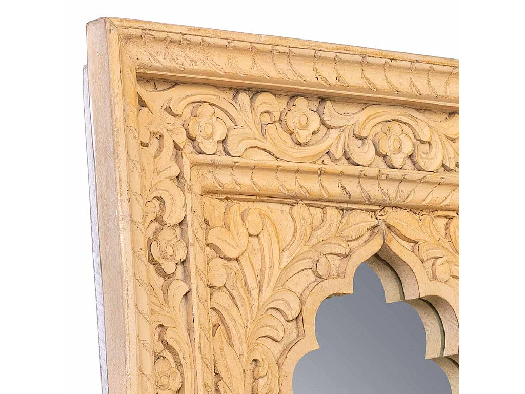 Gelber Holzspiegel 60x6x106