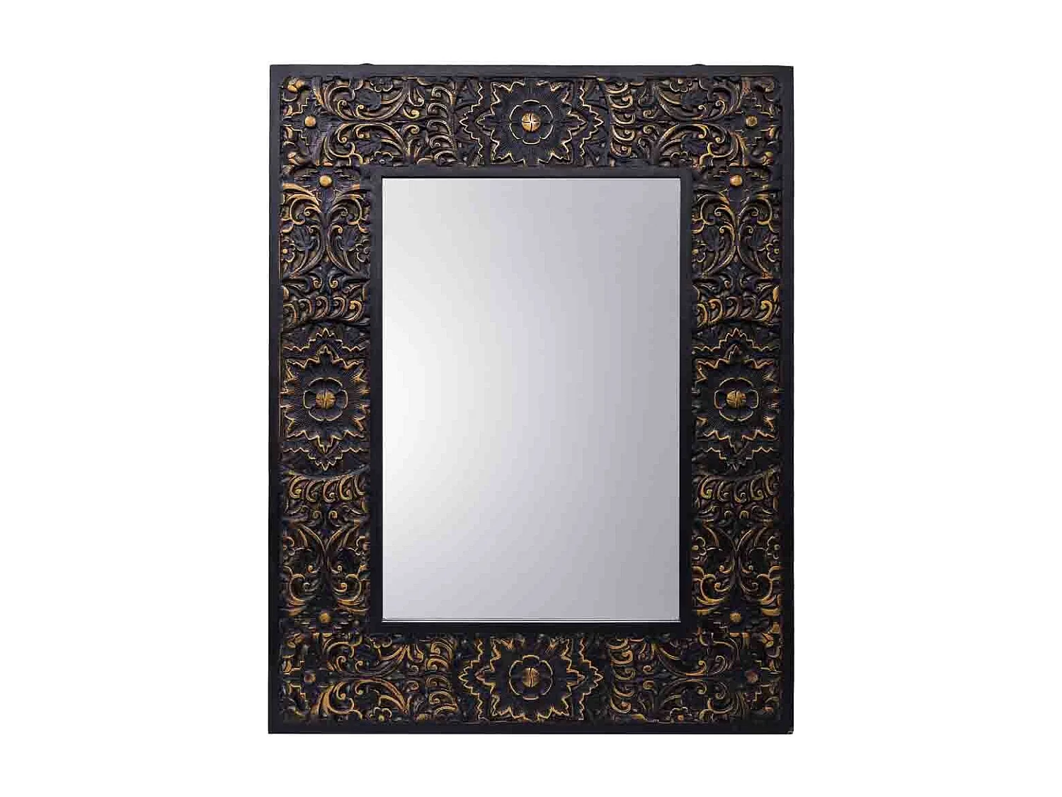 Specchio rettangolare in legno