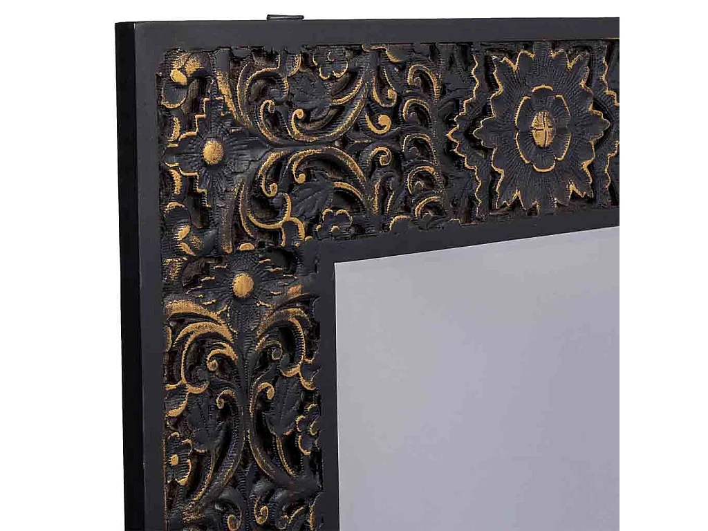 Specchio rettangolare in legno