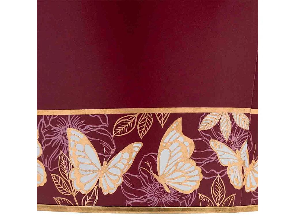 Panier en métal rouge D19,5x9,8 B15,2