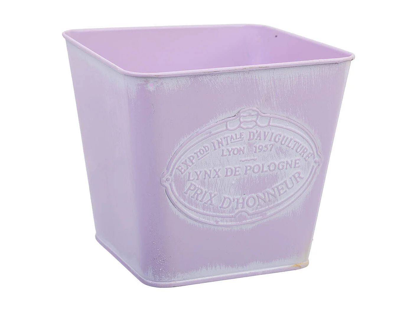 Rosa Metallkorb 14.5x13x10.5