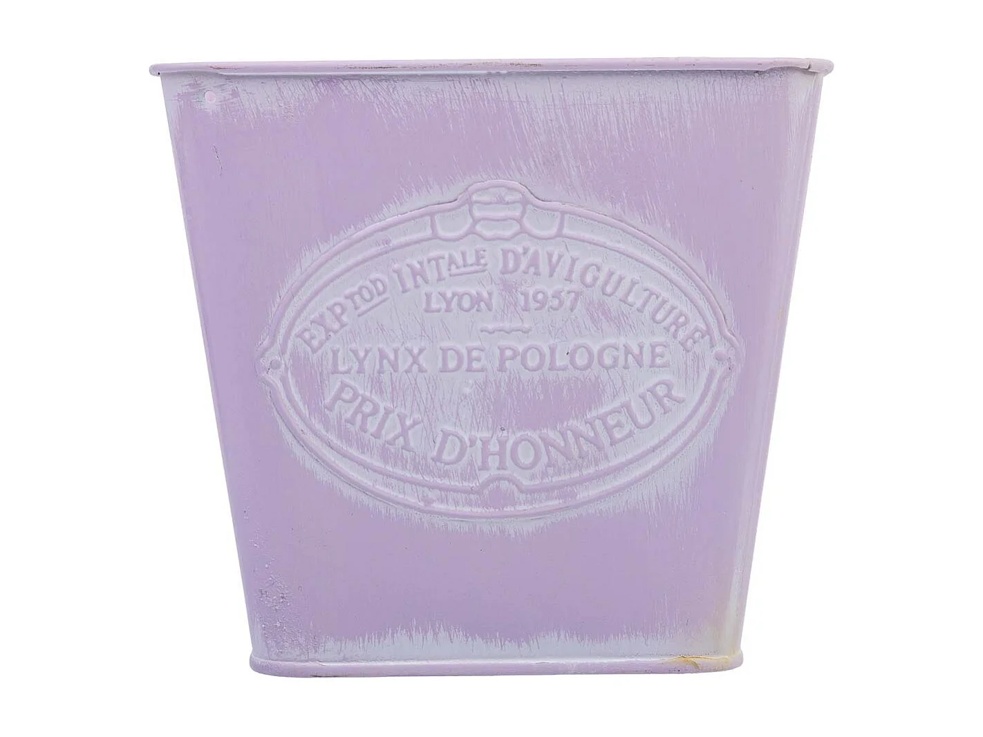 Panier en métal rose 14.5x13x10.5