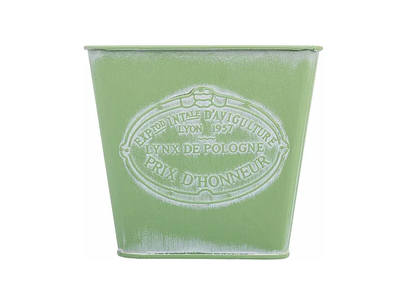 Grüner Metallkorb 14.5x13x10.5