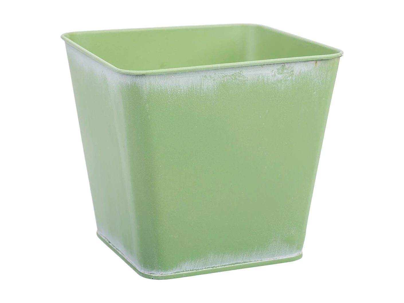 Panier en métal vert 14.5x13x10.5
