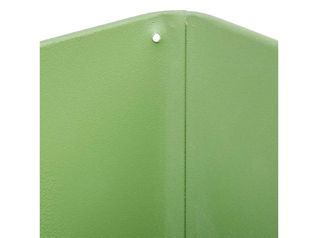 Panier en métal vert 14.5x13x10.5