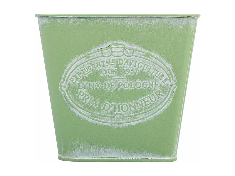 Cesto metalico verde 14,5x13x10,5