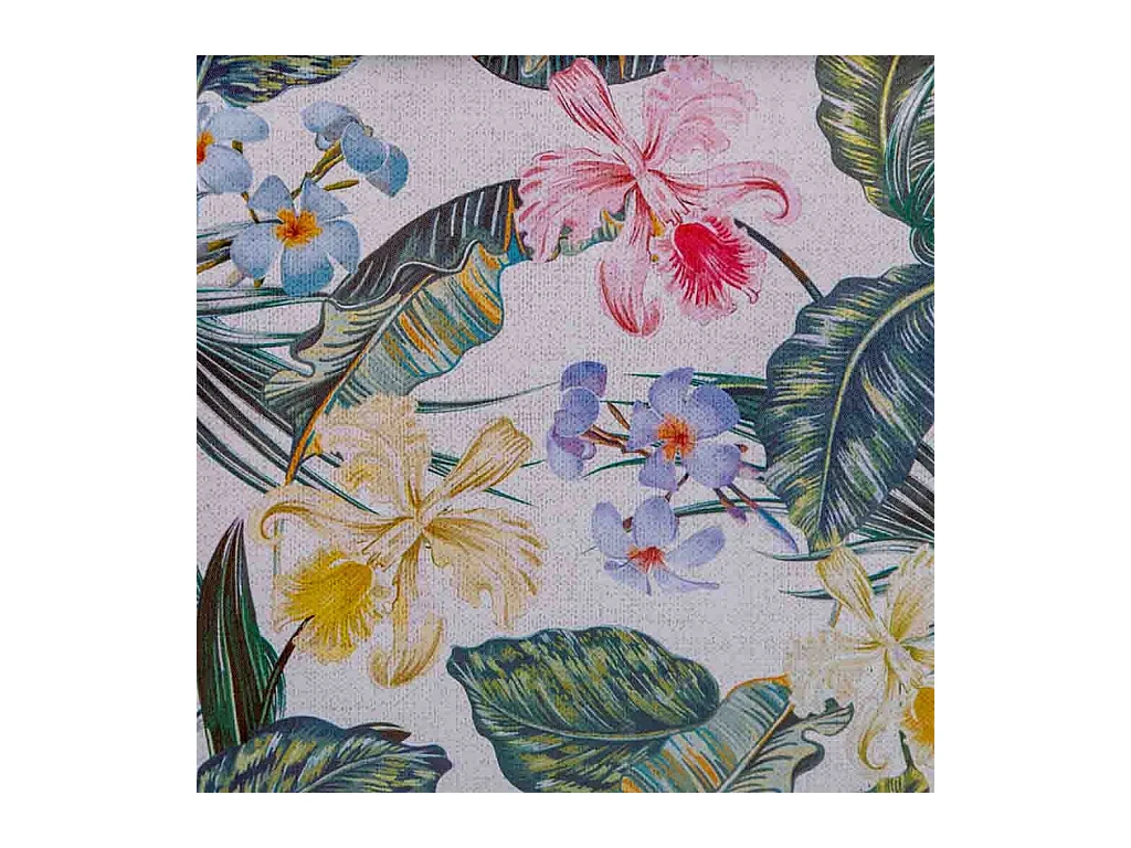 Cestino in metallo stampato a fiori 22,5x13,7x11,3 B20x11