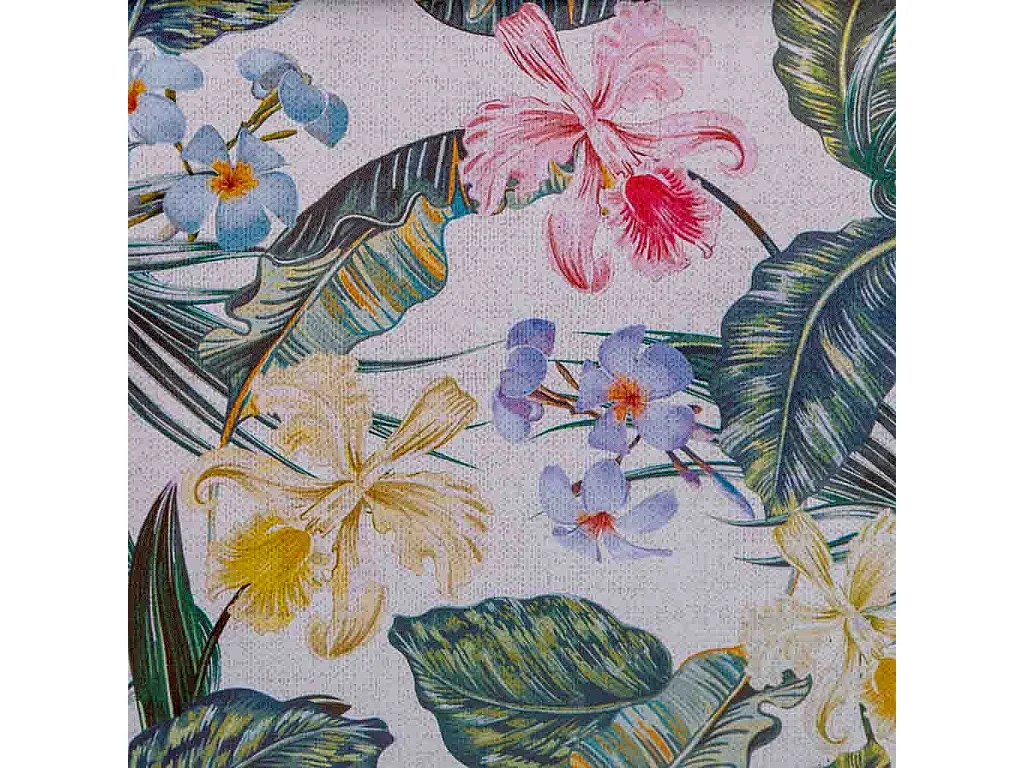 Cestino in metallo stampato a fiori 22,5x13,7x11,3 B20x11