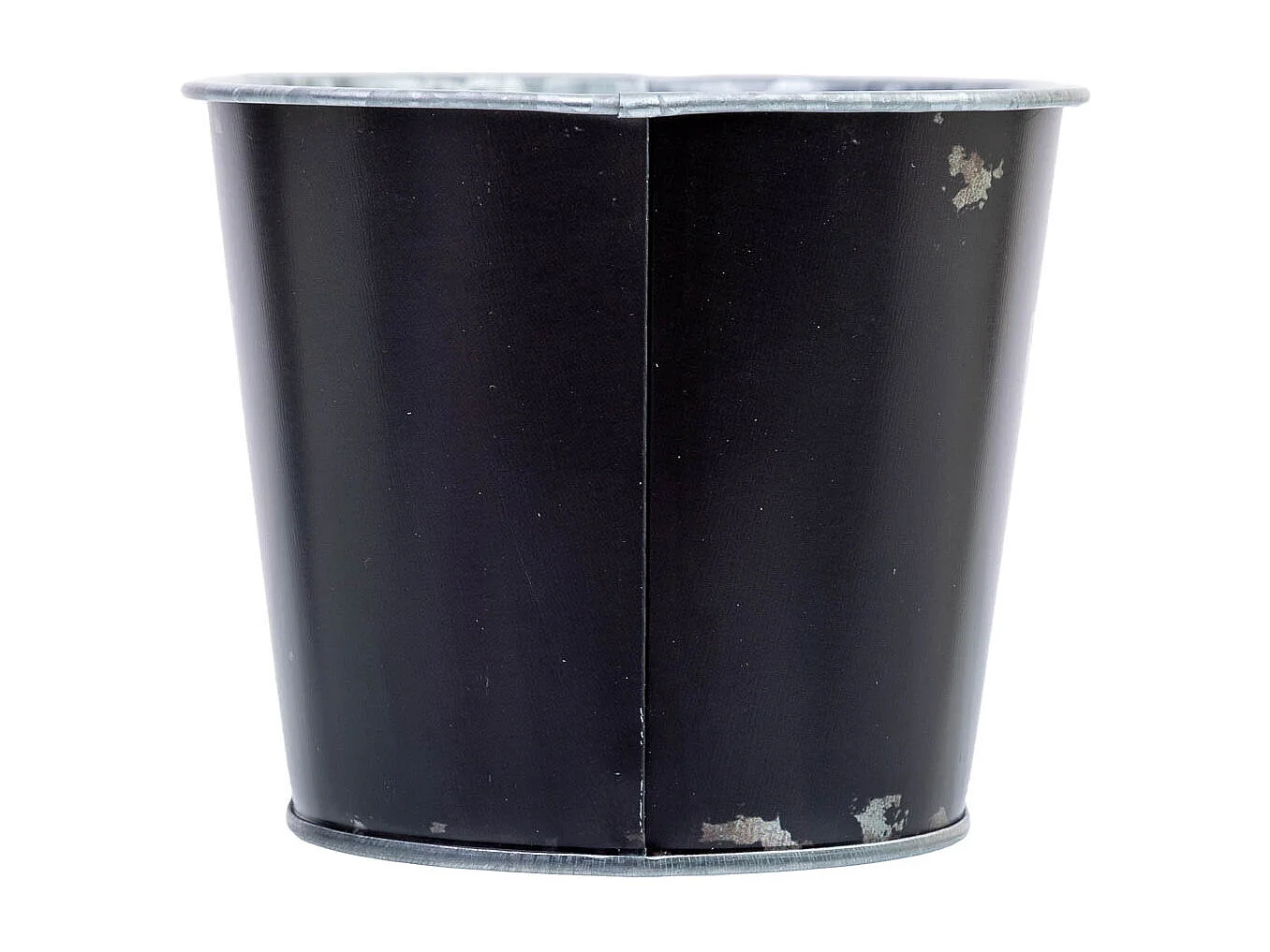 Schwarzer Metallkorb 19,5x11,5x9 B16,5x8,5