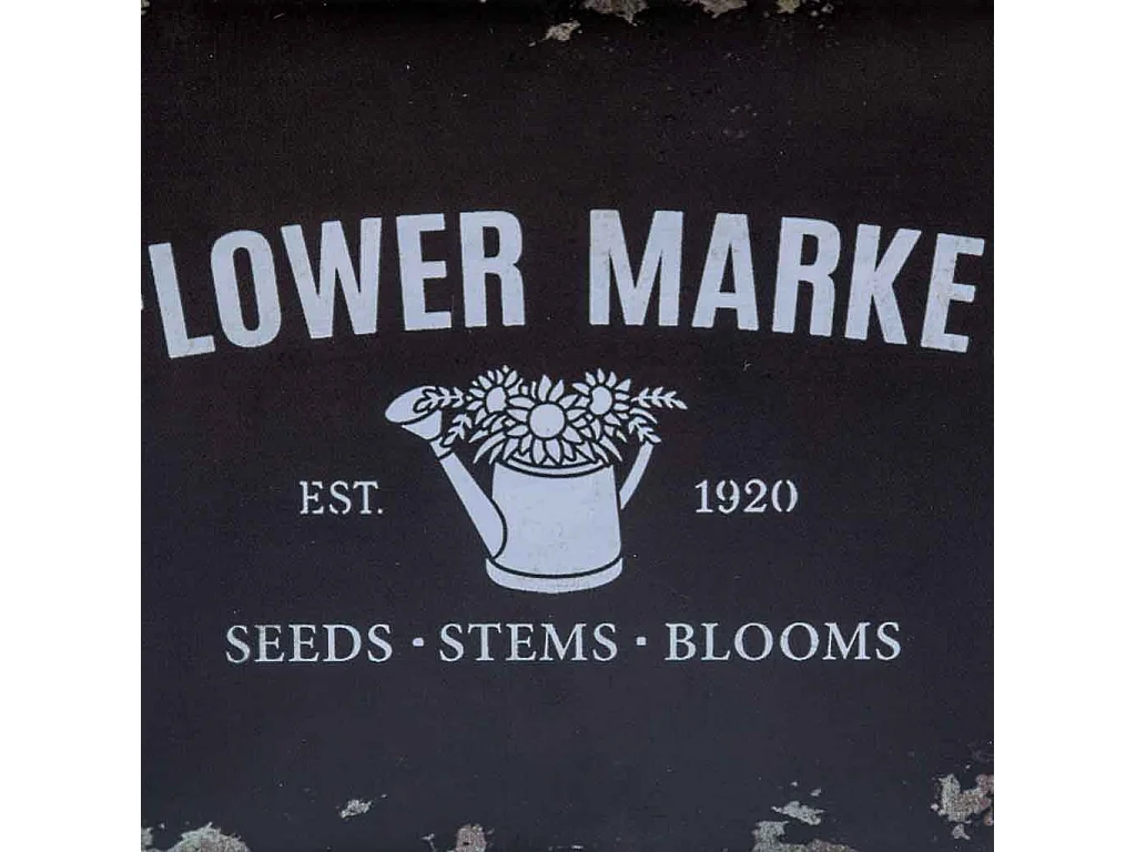 Schwarzer Metallkorb 19,5x11,5x9 B16,5x8,5