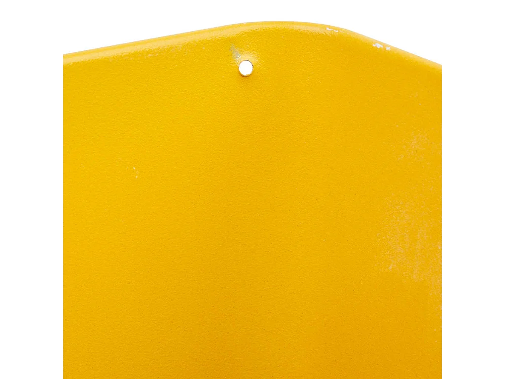 Panier en métal jaune 14.5x13x10.5