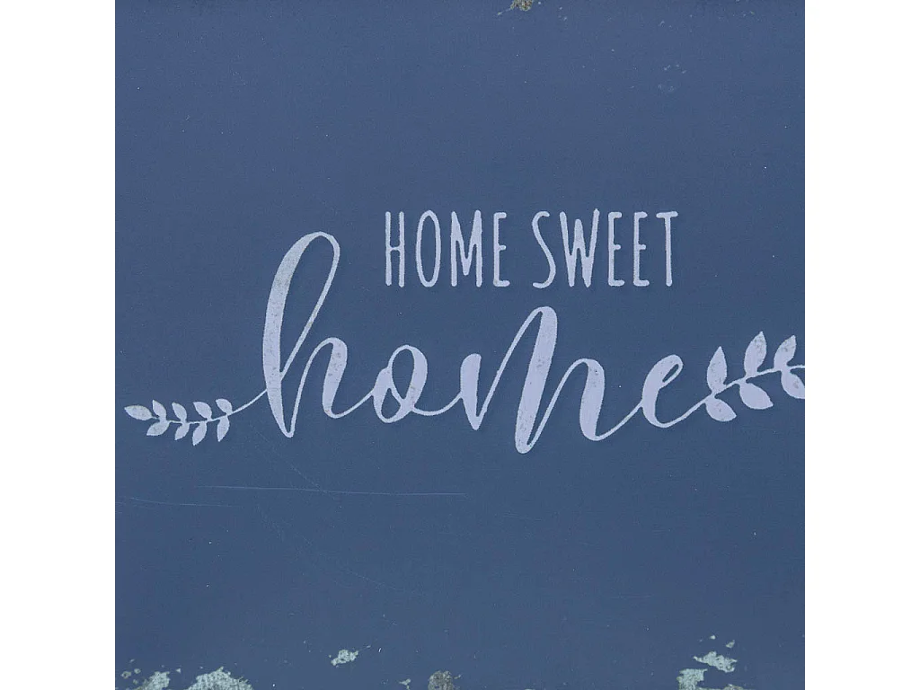 Cestino in metallo blu 22,5x13,7x11,3 B20x11