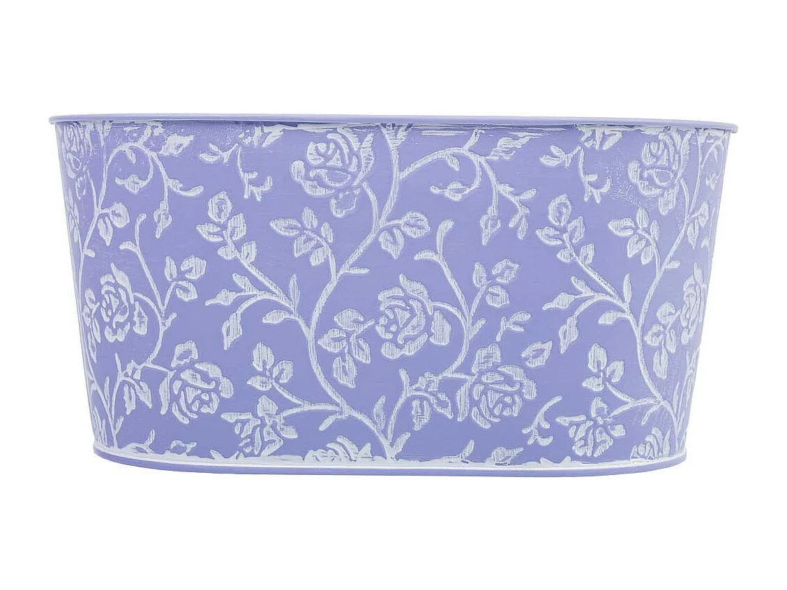 Panier métallique bleu 22.5x13.5x11.5 B20x11