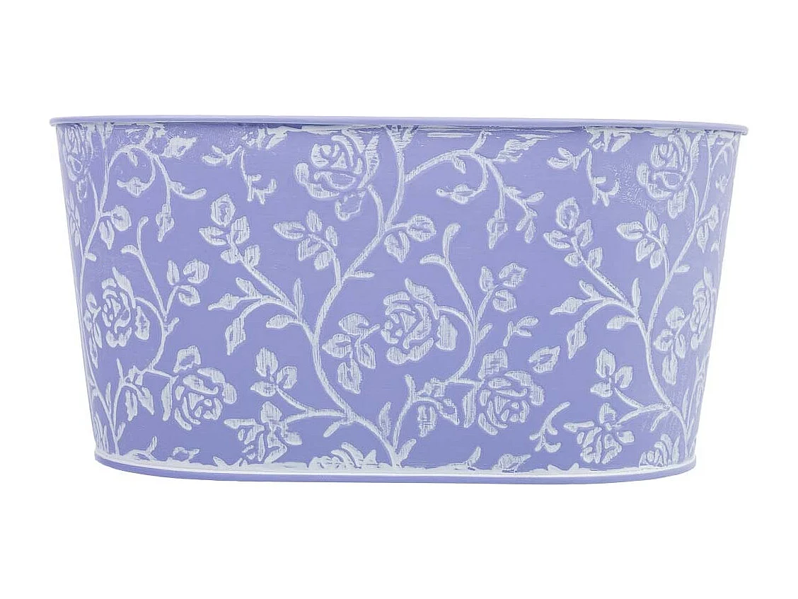 Panier métallique bleu 22.5x13.5x11.5 B20x11
