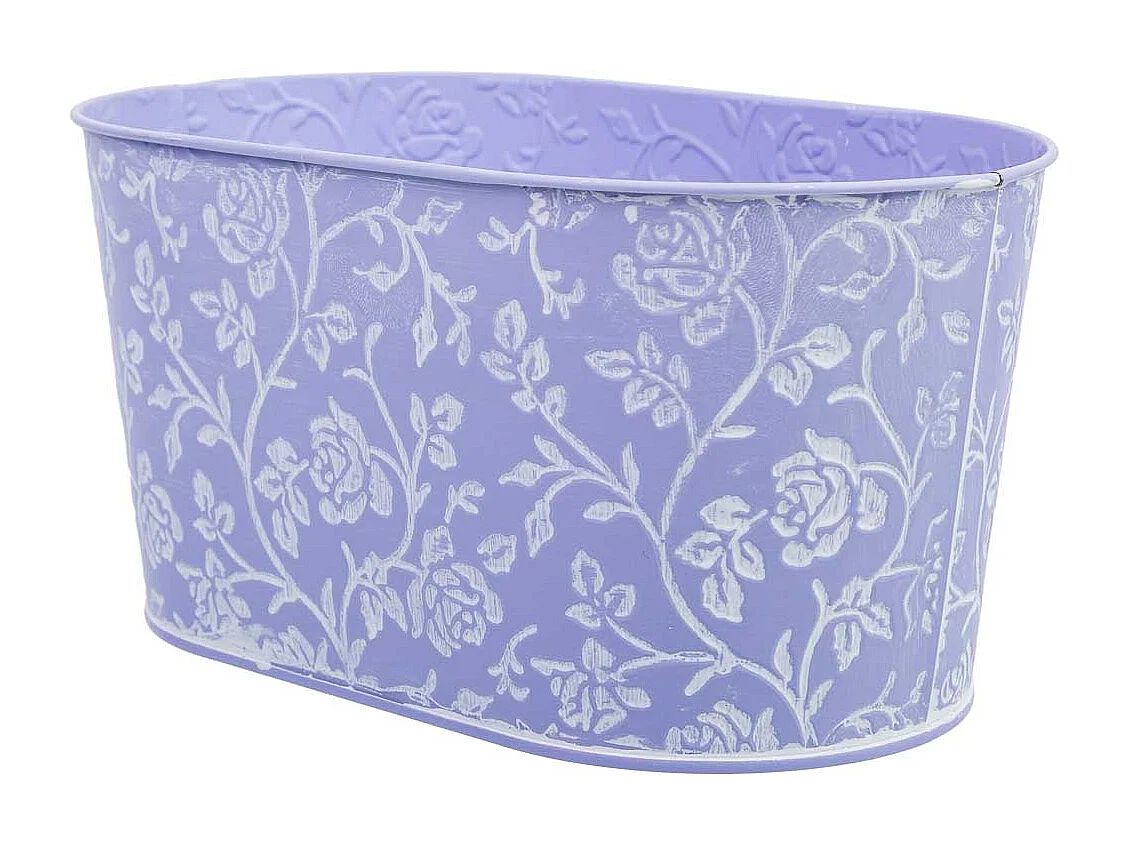 Panier métallique bleu 22.5x13.5x11.5 B20x11