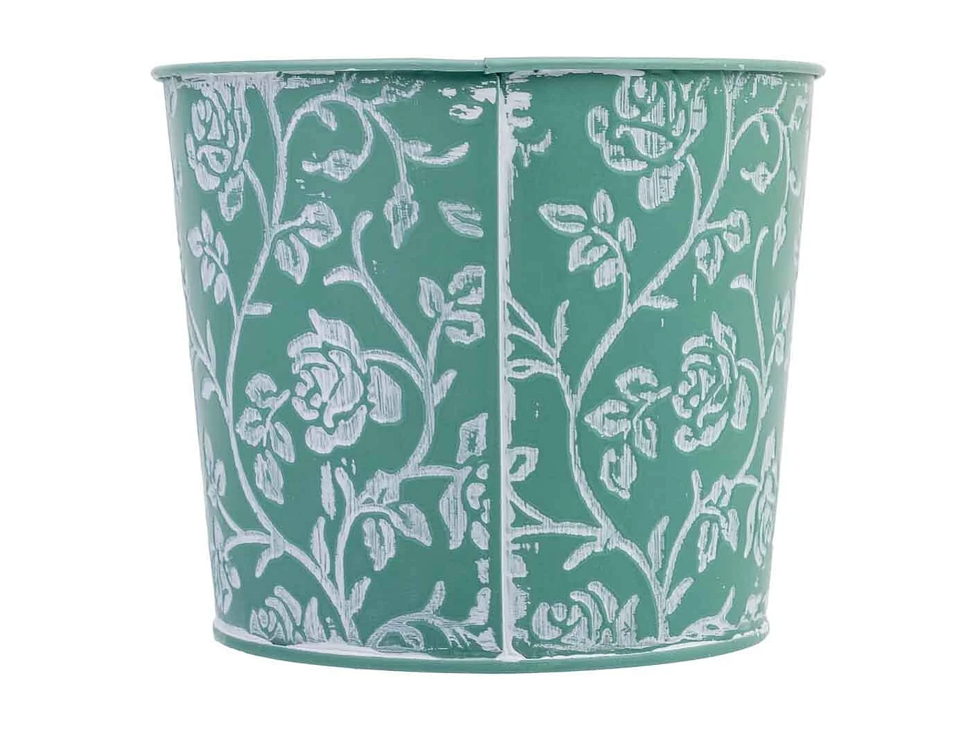 Cestino in metallo blu 22,5x13,5x11,5 B20x11