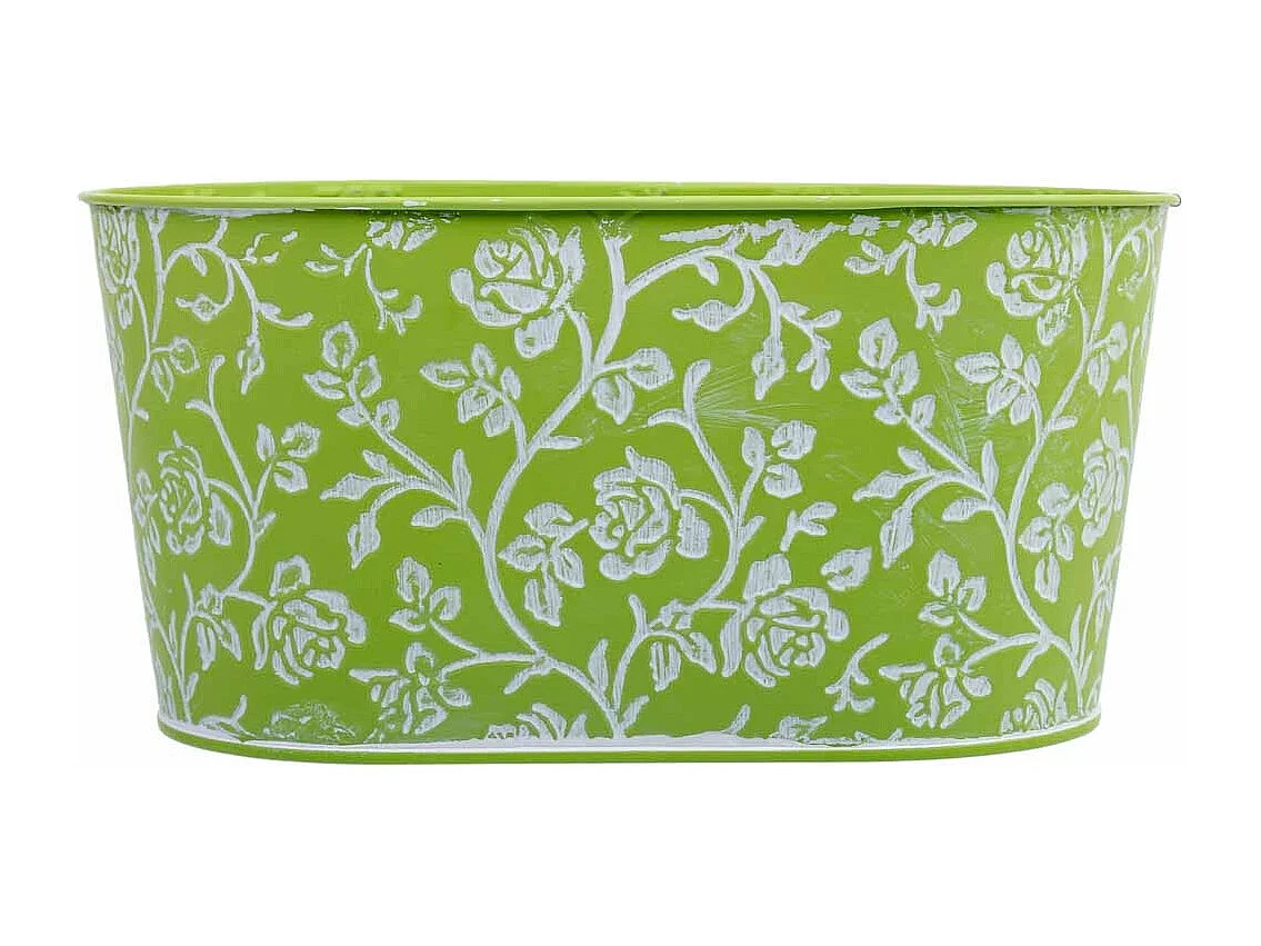 Cesto metálico verde 22,5x13,5x13,5x11,5 B20x11