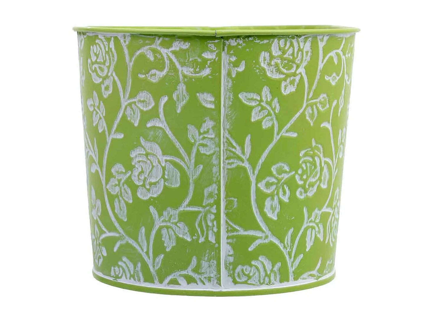 Cesto metálico verde 22,5x13,5x13,5x11,5 B20x11