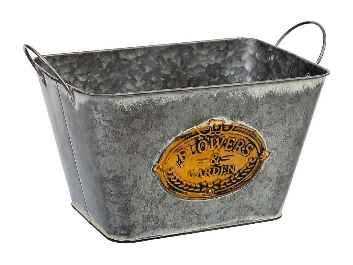 Cesto metalico con asas 26,5x17,5x15,5  B19x13