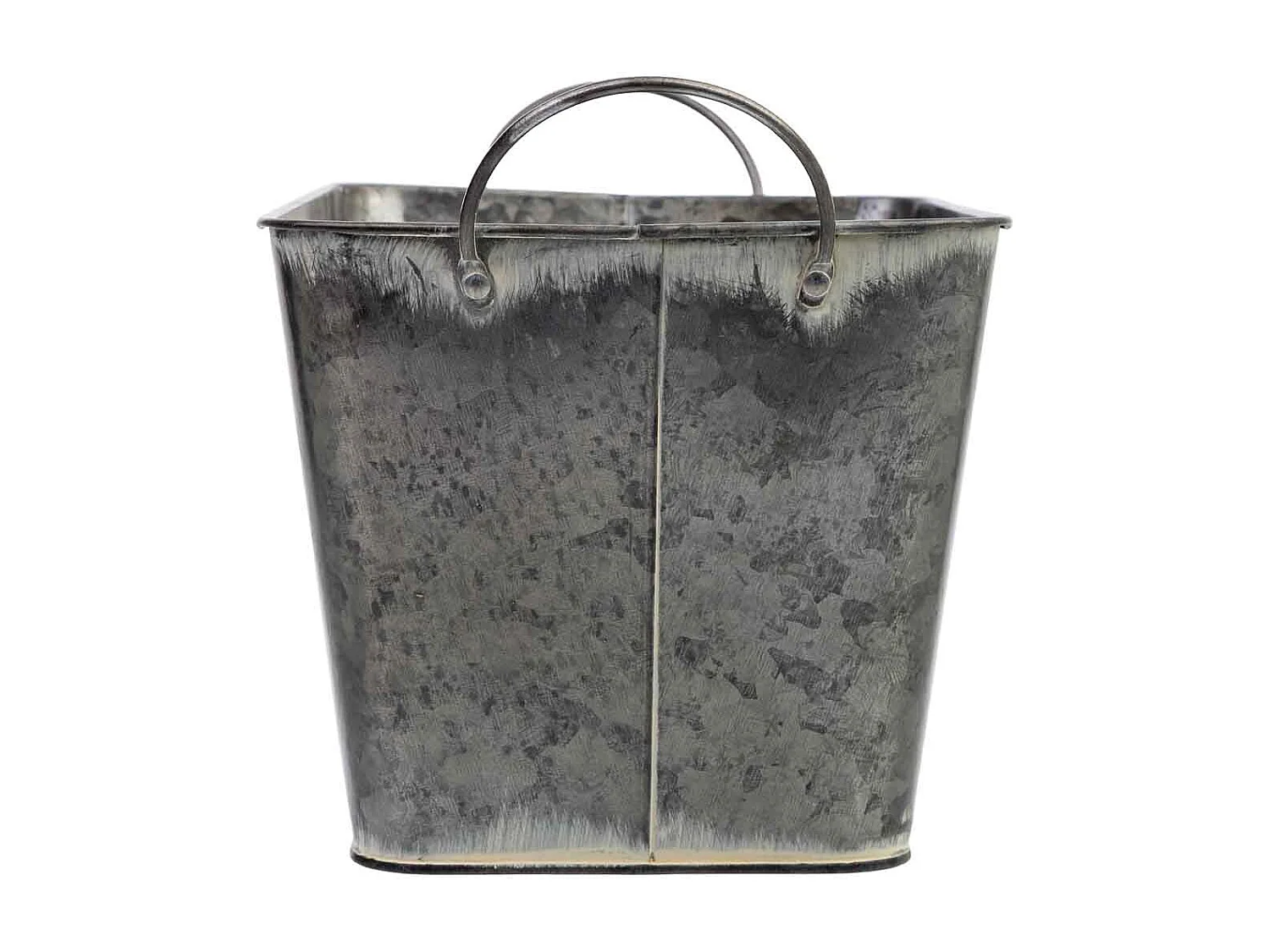 Cestino in metallo con manici 26,5x17,5x15,5 B19x13