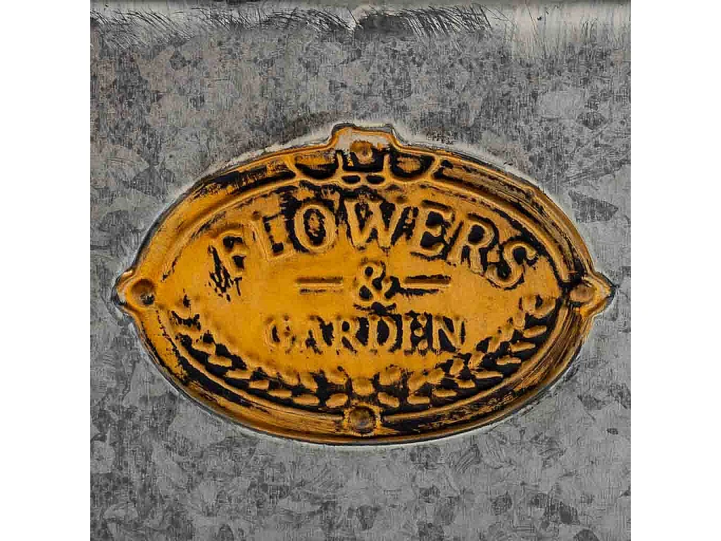 Cestino in metallo con manici 26,5x17,5x15,5 B19x13