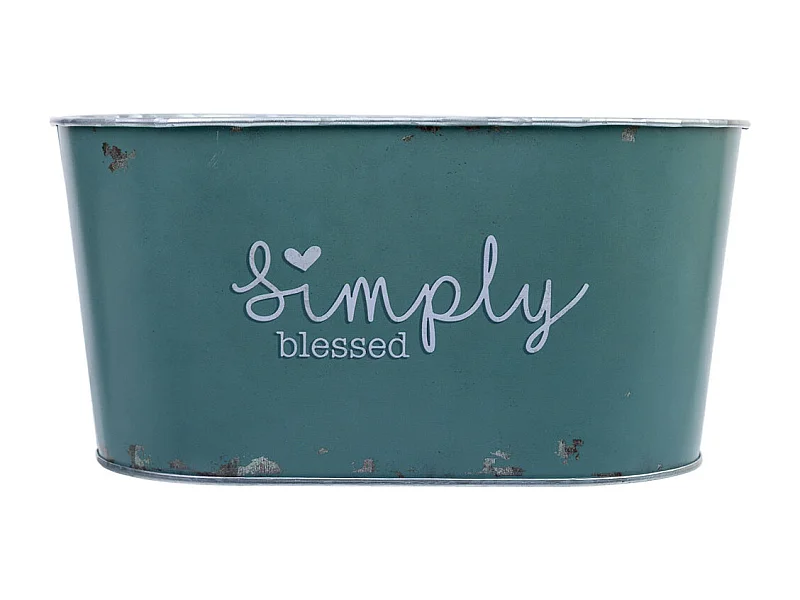 Metallkorb blau 22,5x13,7x11,3 B20x11