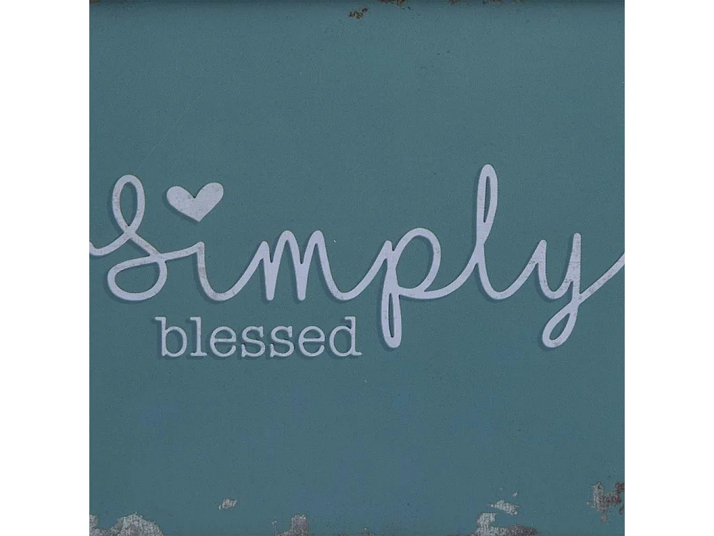 Cesto metálico azul 22,5x13,7x11,3 B20x11