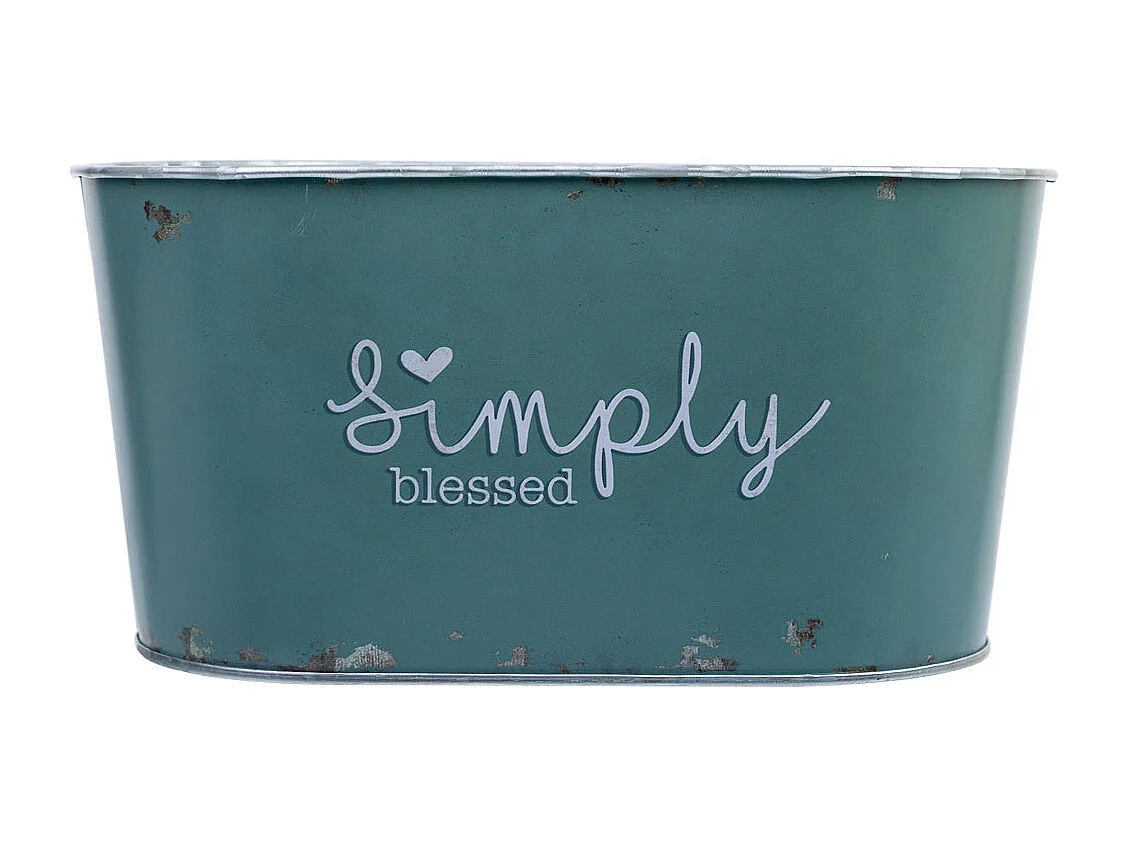 Metallkorb blau 22,5x13,7x11,3 B20x11