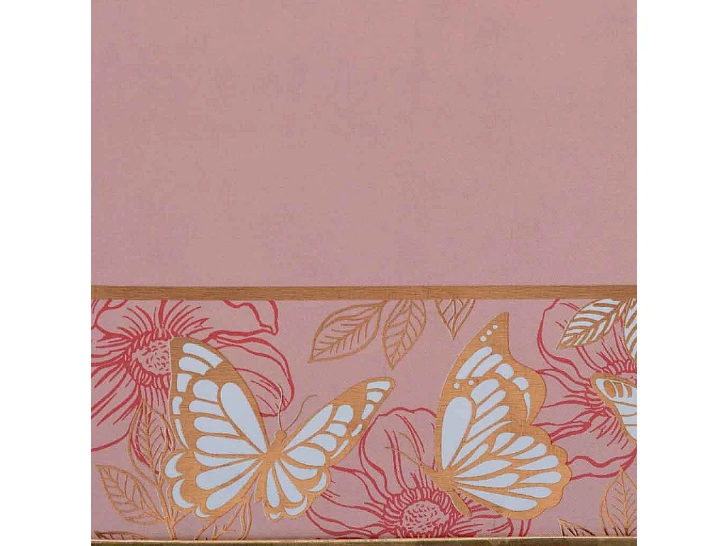 Panier en métal rose 19,5x11,5x9 B16,5x8,5