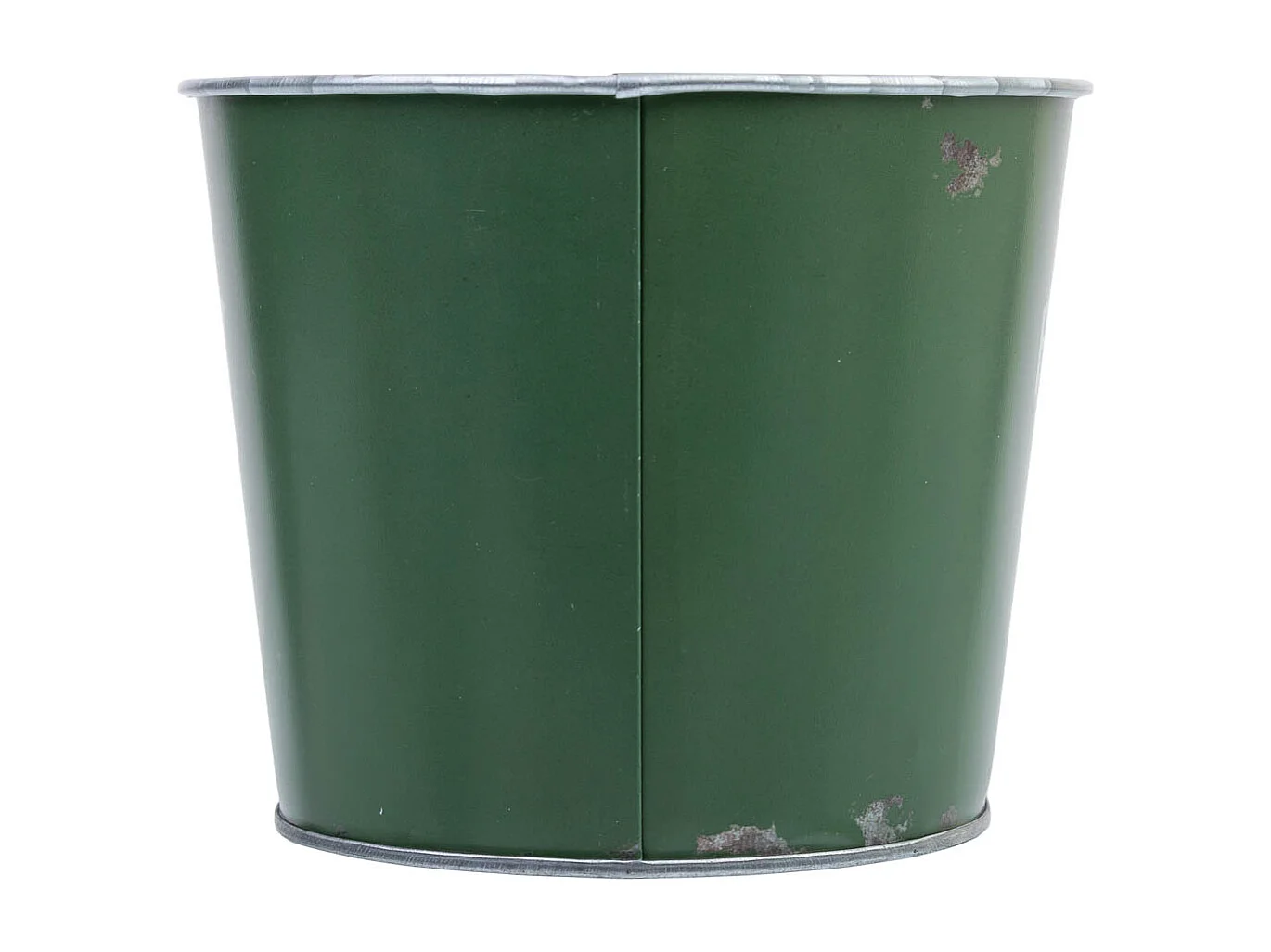 Cestino in metallo verde 22,5x13,7x11,3 B20x11