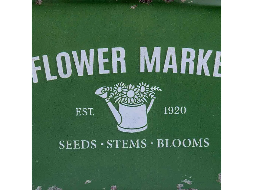 Grüner Metallkorb 19,5x11,5x9 B16,5x8,5