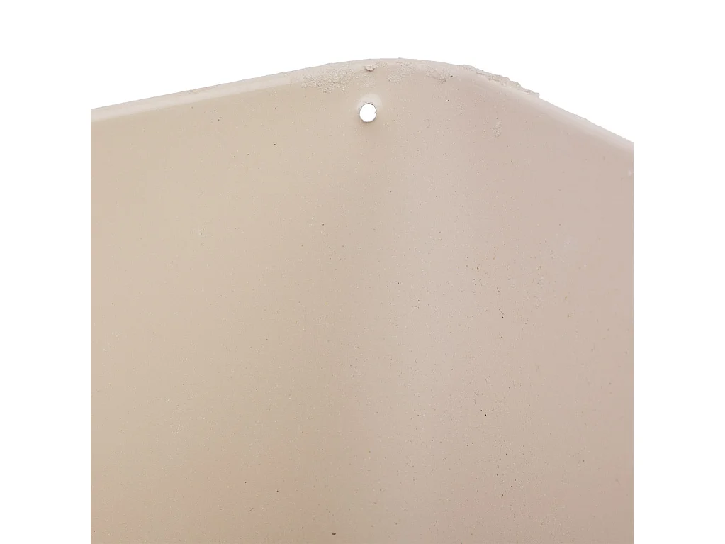 Panier en métal blanc 14.5x13x10.5