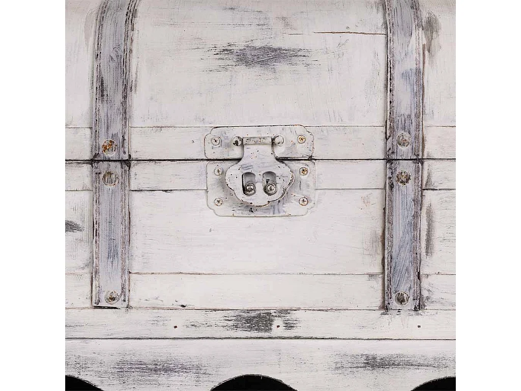 Grauer Flaschenkoffer aus Holz, 41x30x64h cm