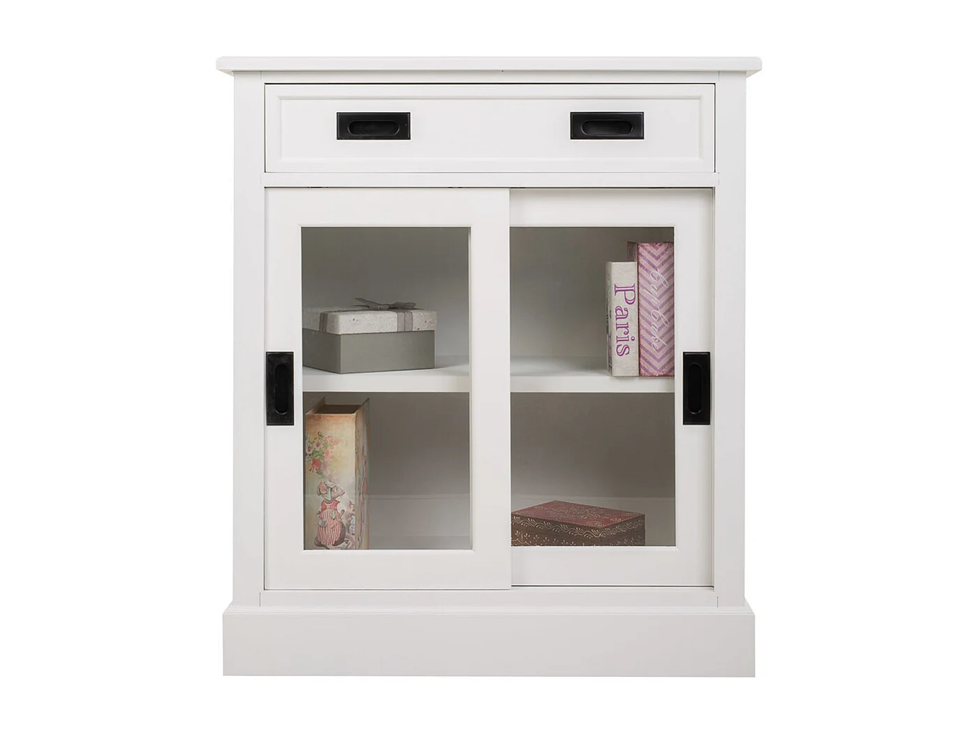 Mobile da ingresso in legno bianco 80x40x90,5h