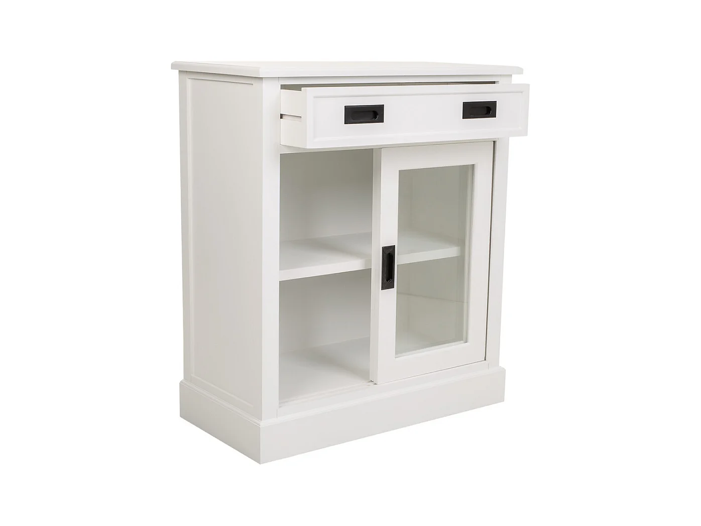 Weiße Holzhalle 80x40x90,5h cm