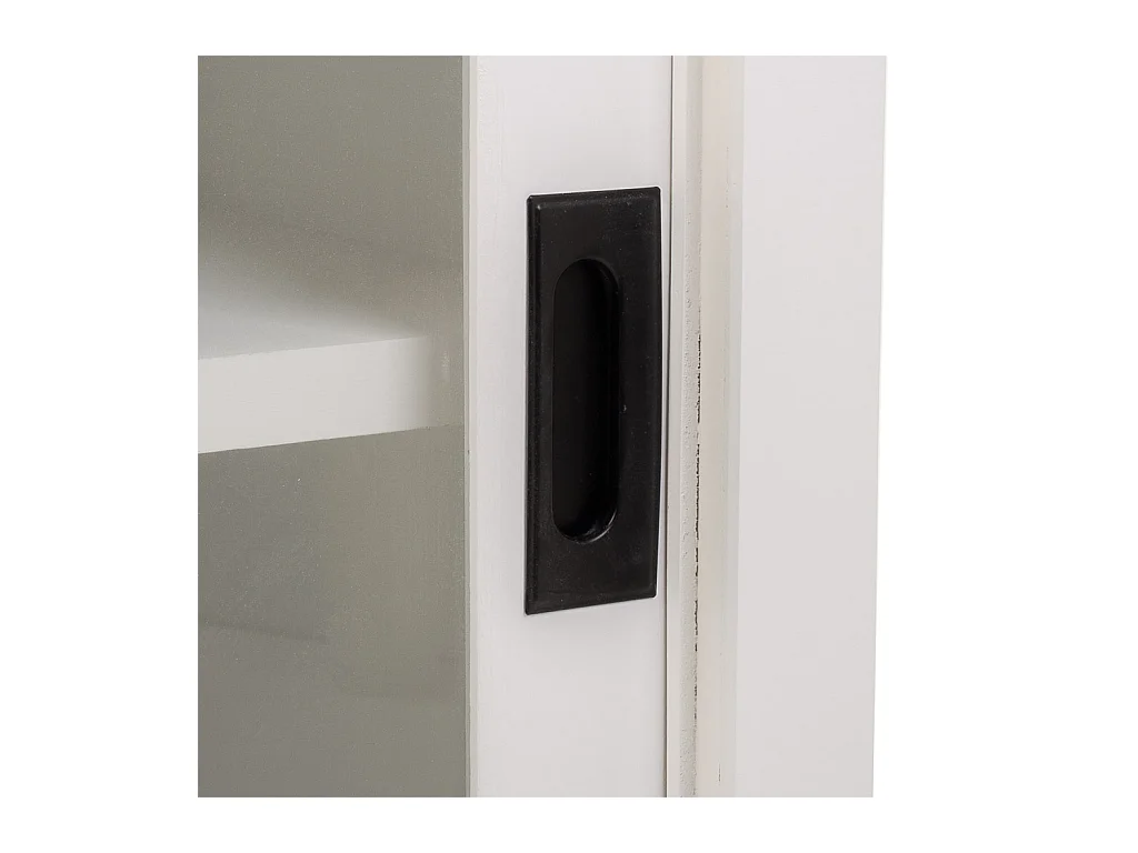 Weiße Holzhalle 80x40x90,5h cm