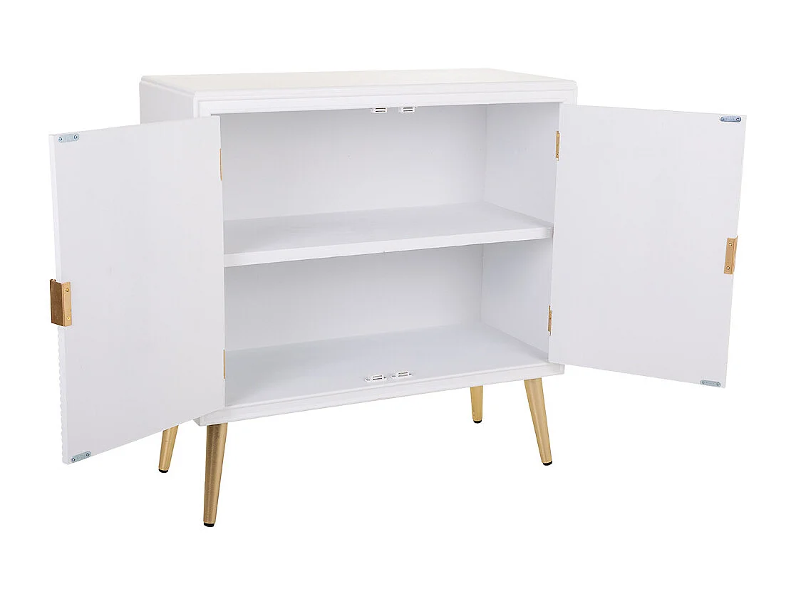 Móveis de entrada de madeira branco 80x36,5x81,5