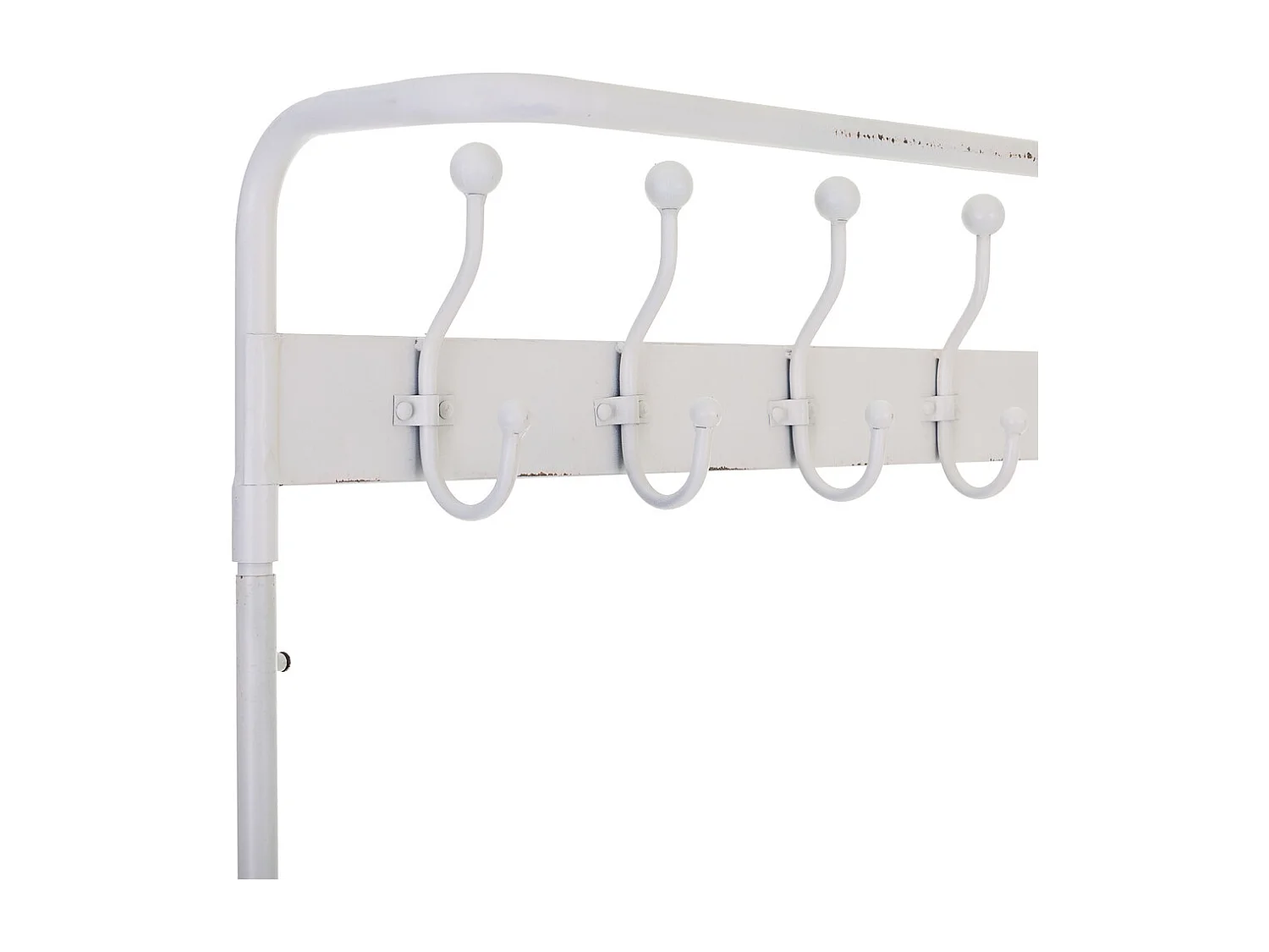 Corredor com cabide de metal branco 104x39x183