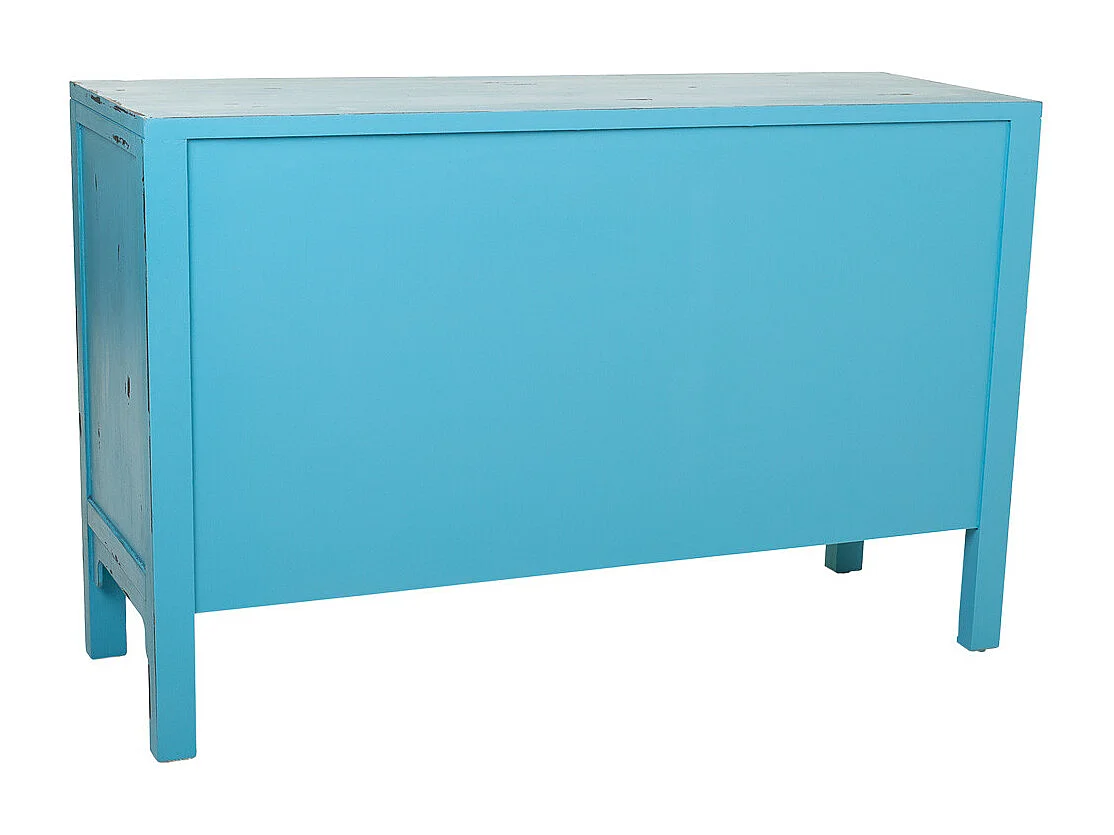 Aparador de madeira azul 106x36x68