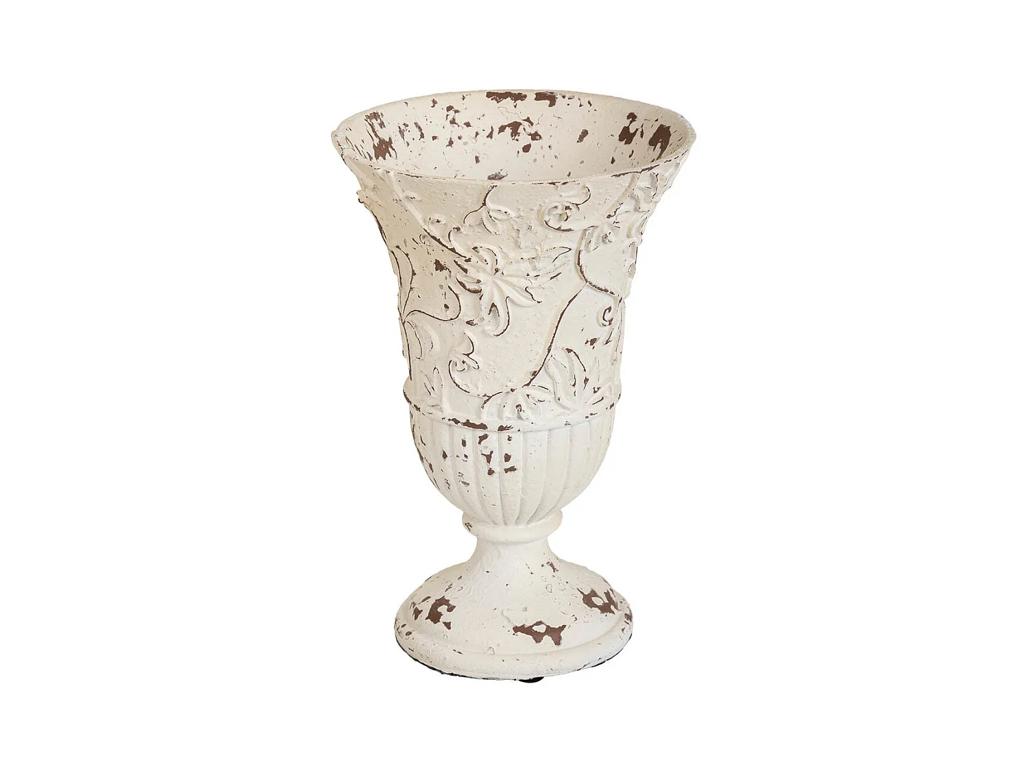 Jarrón de magnesio blanco 18x18x27