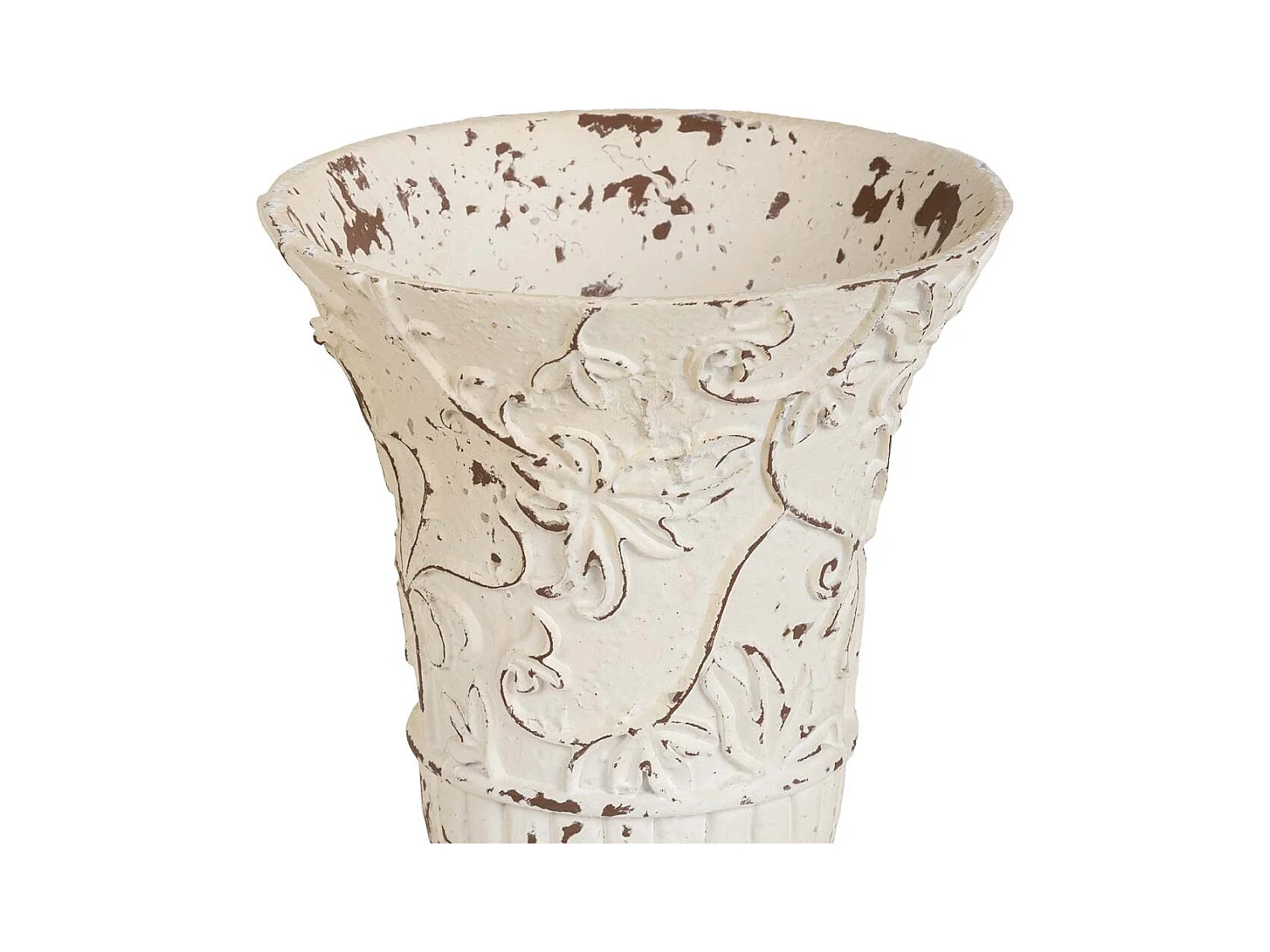 Jarrón de magnesio blanco 18x18x27