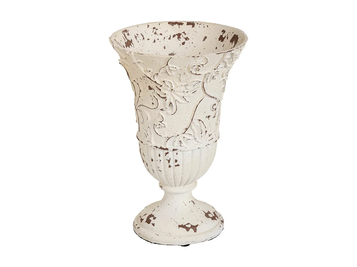 Vaso in magnesio bianco 18x18x27h