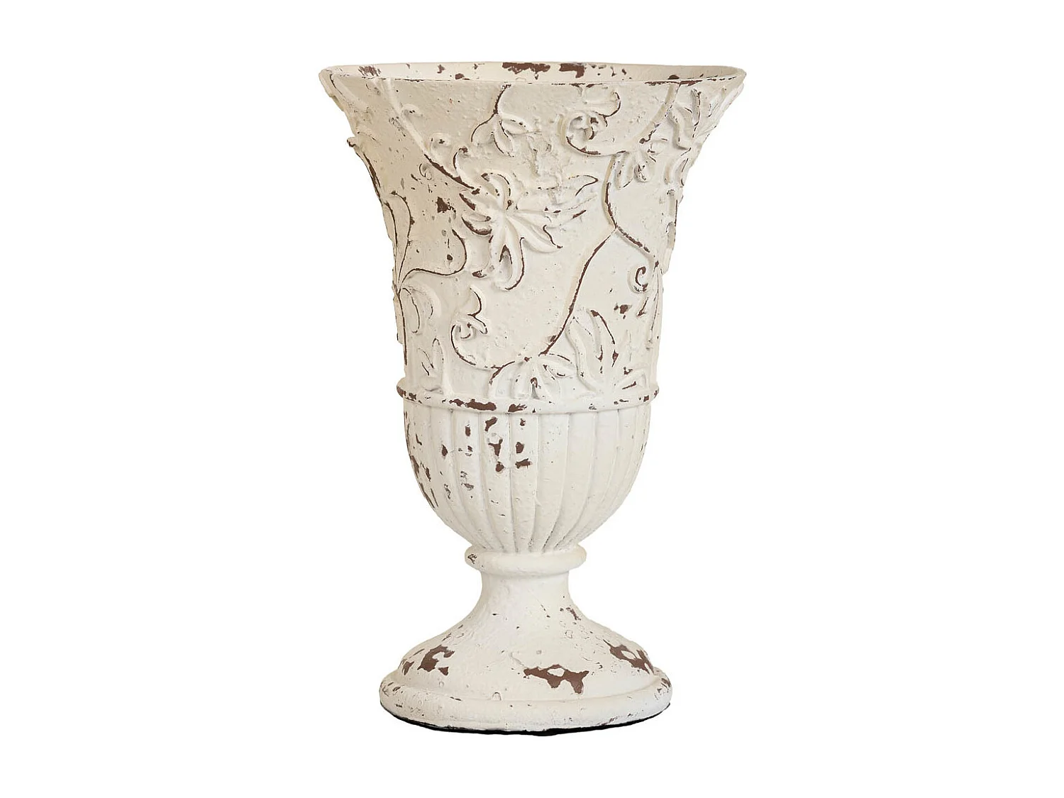 Vaso in magnesio bianco 18x18x27h