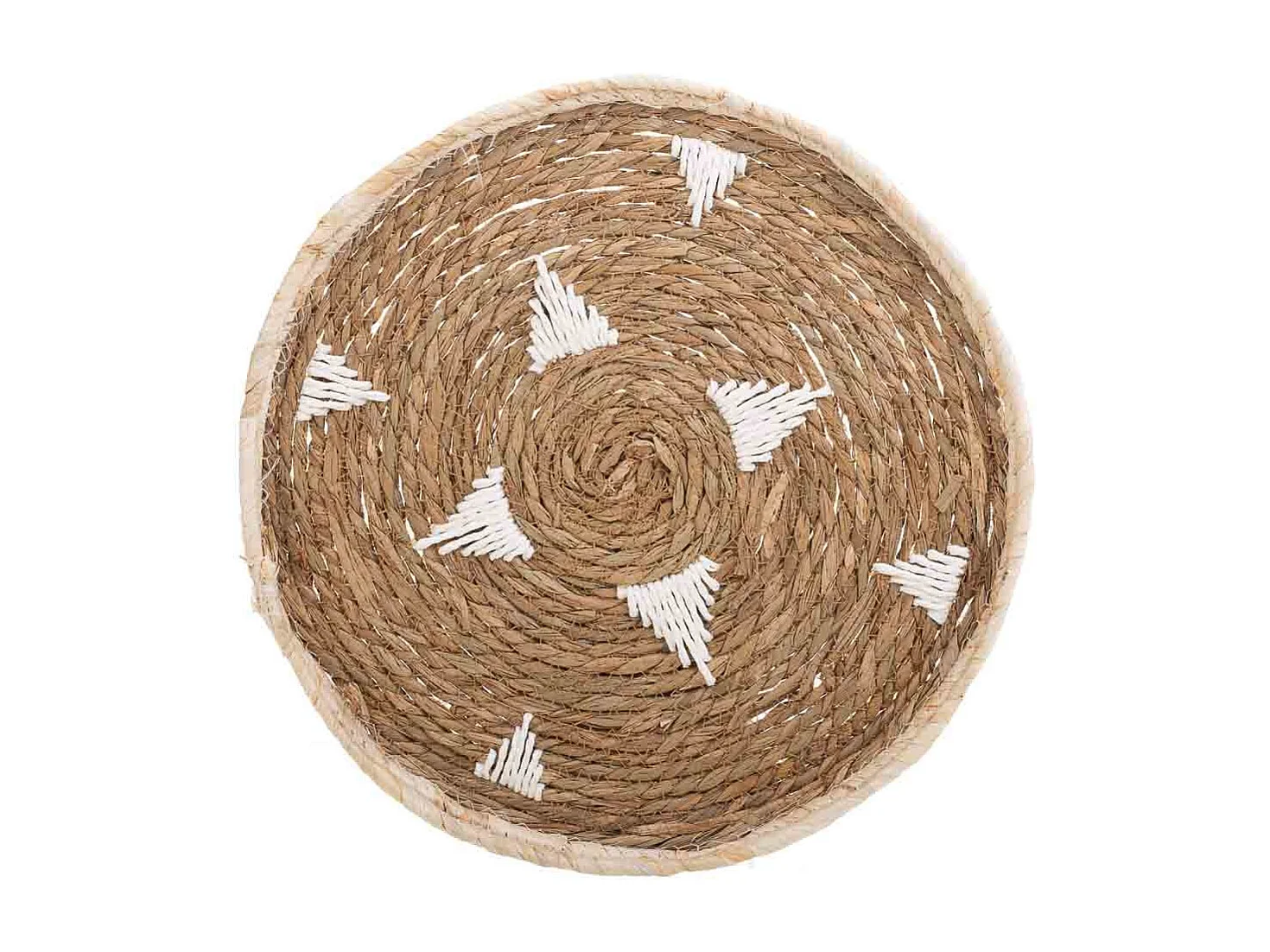 Sottopentola intrecciata bianca d38x2h